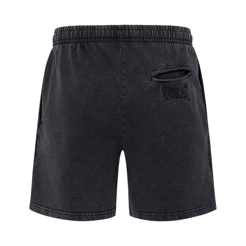 Everlast Herren Washed Sweat Shorts Black Beauty - Bild 2