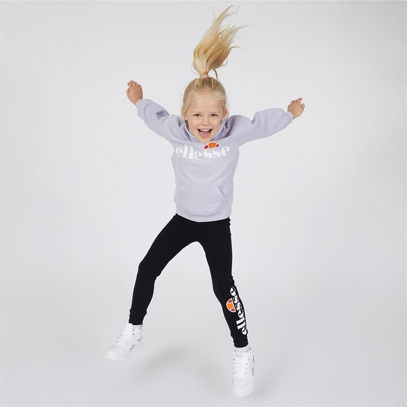Ellesse Ensemble Hoodie et Leggings Liliana Logo Fille Lilas/Noir - Image 3