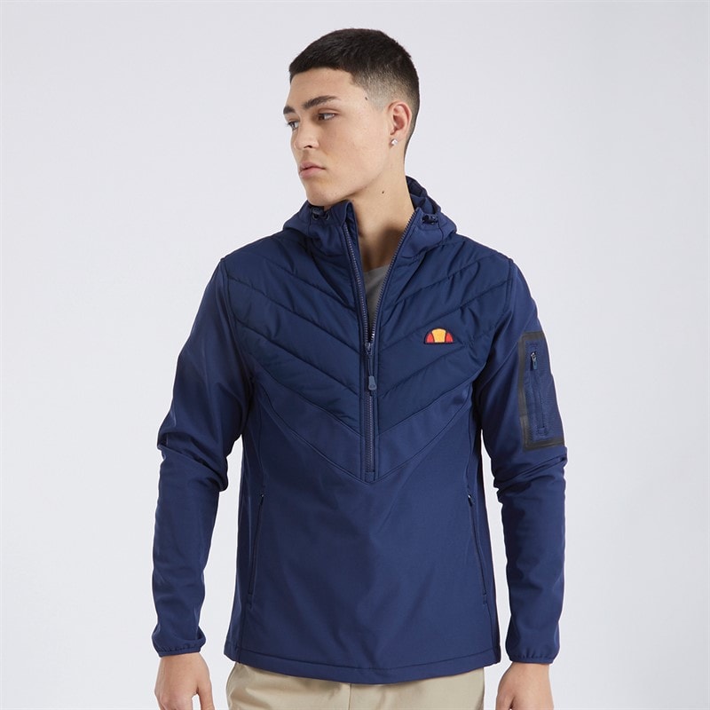 Ellesse Heren Angiolo Hybrid Lichtgewicht Jassen Marine