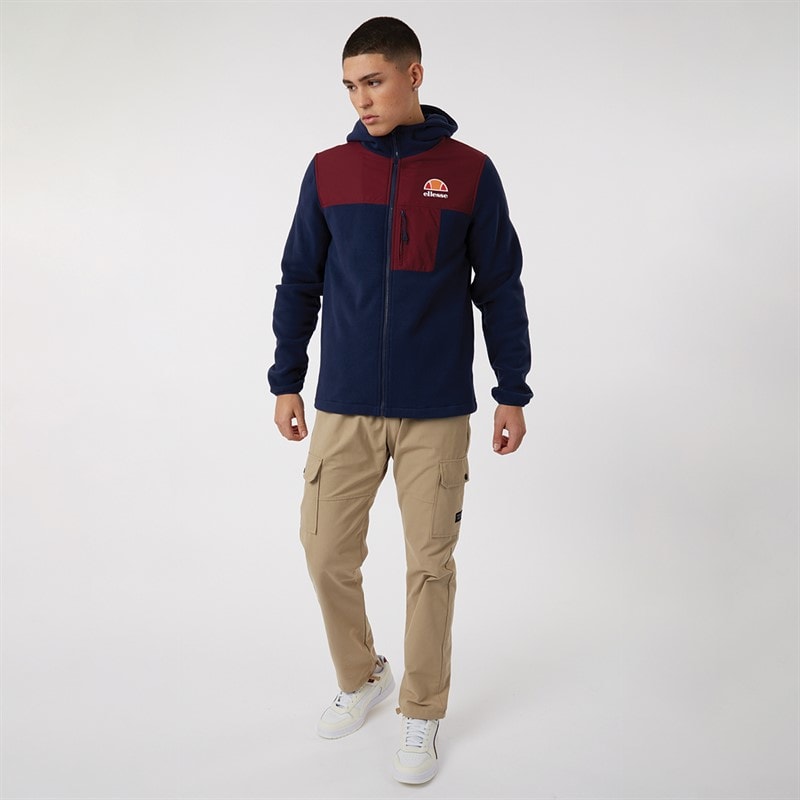 Ellesse Fleecejas met capuchon Drago Heren Navy - Afbeelding 5