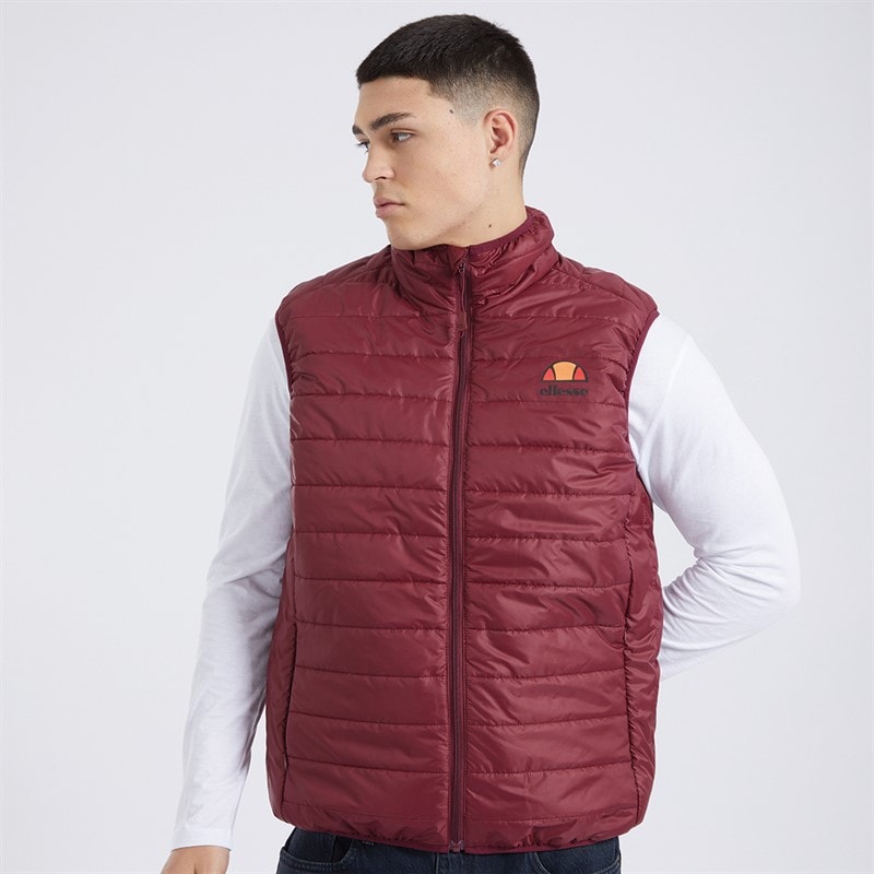 Ellesse Męskie Portina Kamizelki Burgund – zdjęcie  5