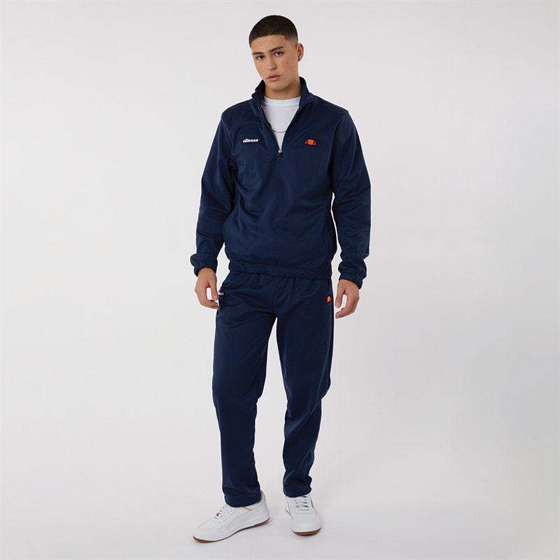 Ellesse Heren Ferrari Poly Trainingspak Marineblauw - Afbeelding 3