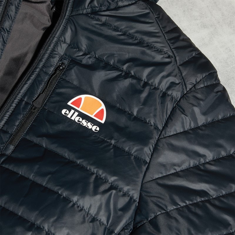 Ellesse Heren Corricella Gewatteerde Jas Zwart - Afbeelding 3