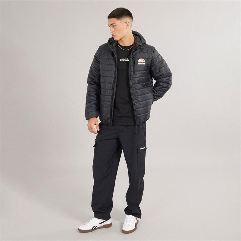 Ellesse Heren Corricella Gewatteerde Jas Zwart - Afbeelding 4