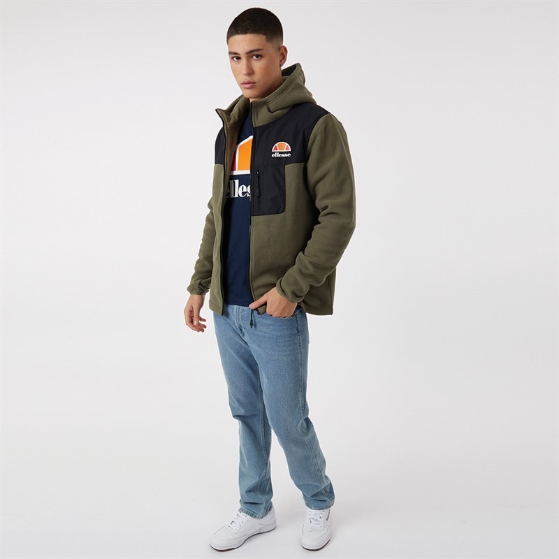 Ellesse Veste Polaire à Capuche Drago Homme kaki - Image 4