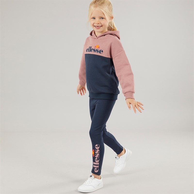 Ellesse Meisjes Maria Logo Trainingspak Roze / Marineblauw - Afbeelding 1