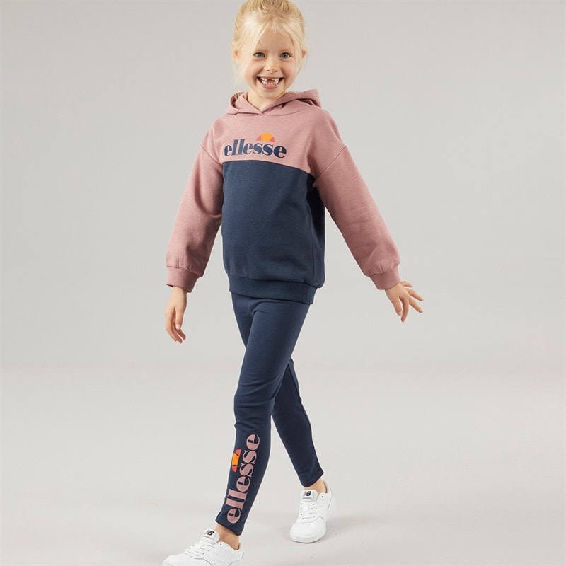 Ellesse Meisjes Maria Logo Trainingspak Roze / Marineblauw - Afbeelding 3