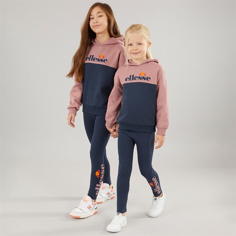 Ellesse Meisjes Maria Logo Trainingspak Roze / Marineblauw - Afbeelding 4