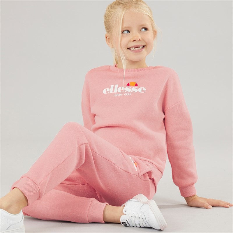 Ellesse Meisjes Paige Sweatshirt En Joggingbroek Roze - Afbeelding 1