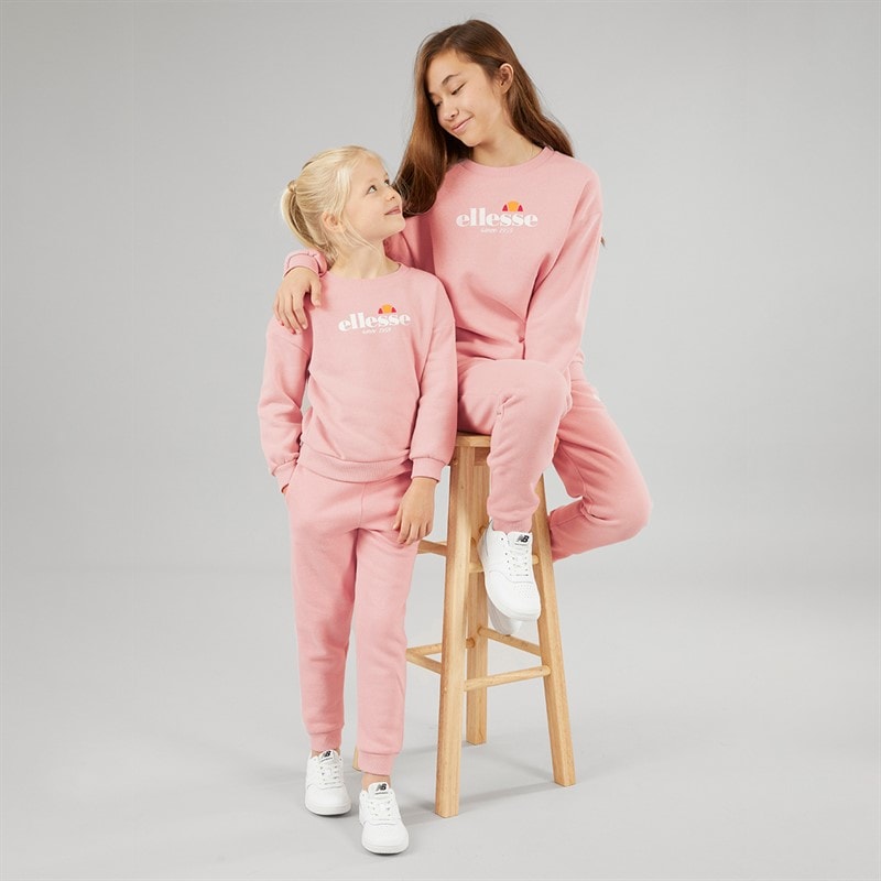 Ellesse Meisjes Paige Sweatshirt En Joggingbroek Roze - Afbeelding 4