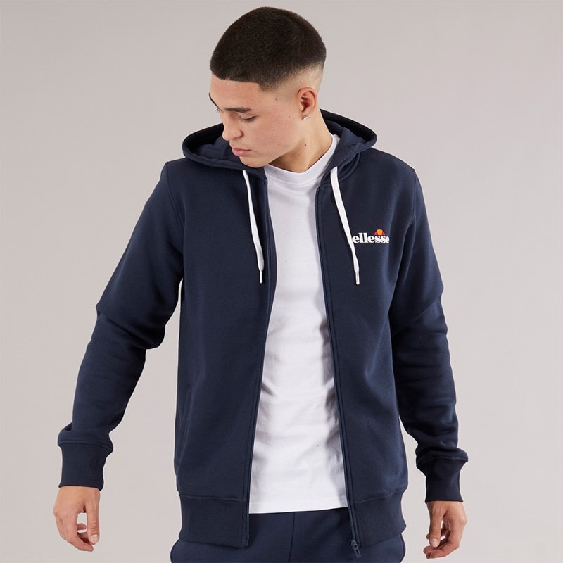 Ellesse Heren Klemerio Volledige Rits Hoodie Navy - Afbeelding 3