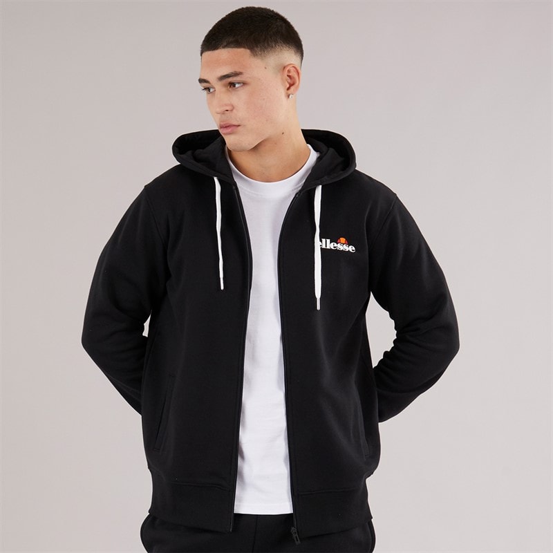 Ellesse Heren Klemerio Volledige Rits Hoodie Zwart - Afbeelding 3