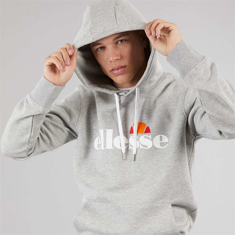 Ellesse Heren Morristown Hoodie Light Grey Marl - Afbeelding 3