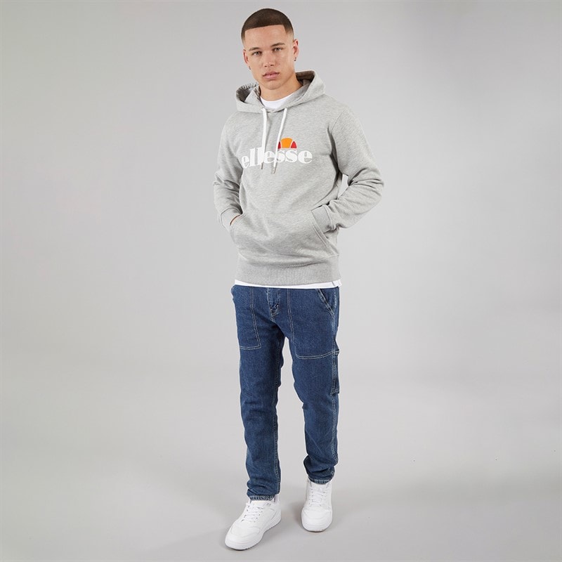 Ellesse Heren Morristown Hoodie Light Grey Marl - Afbeelding 4