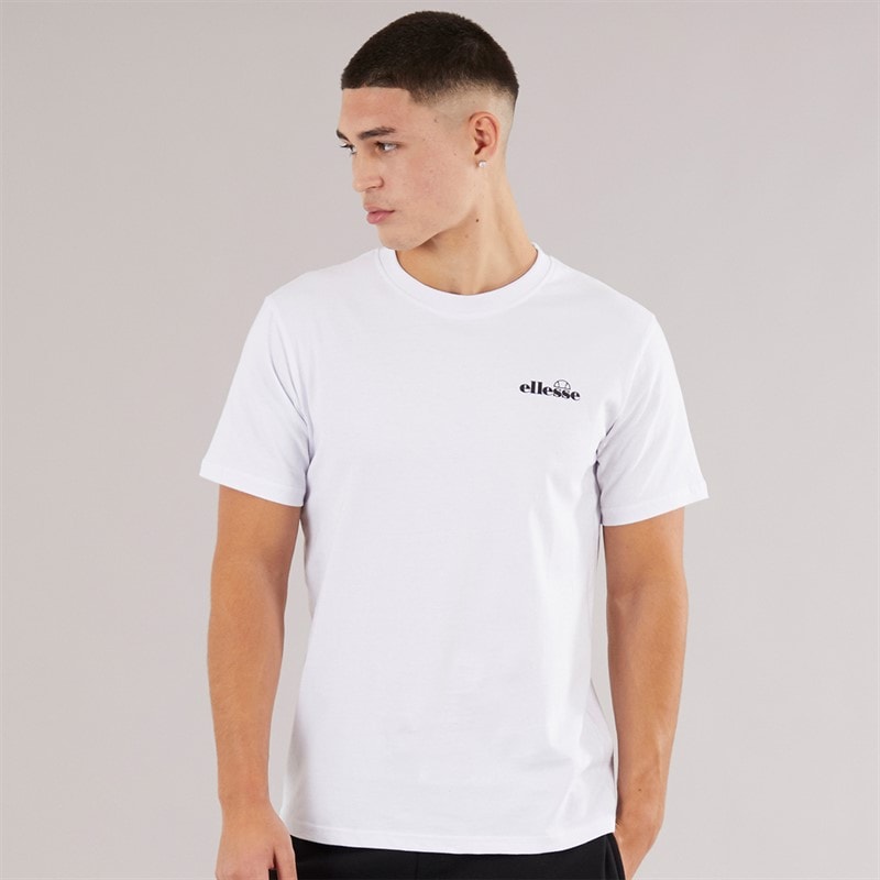 Ellesse Heren Retanna Achter Logo T-shirt Wit/Zwart - Afbeelding 2