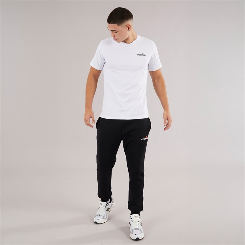 Ellesse Heren Retanna Achter Logo T-shirt Wit/Zwart - Afbeelding 4