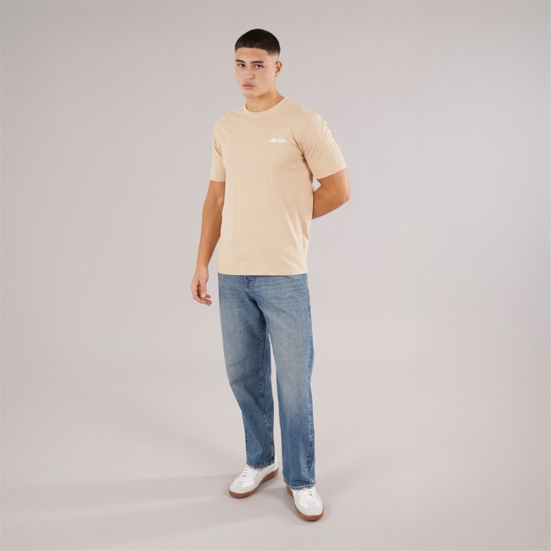 Ellesse Herren Retanna Rücken Logo T Shirt Natural - Bild 4