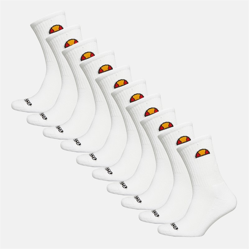 Ellesse lot de 10 Paires de Chaussettes Blanches