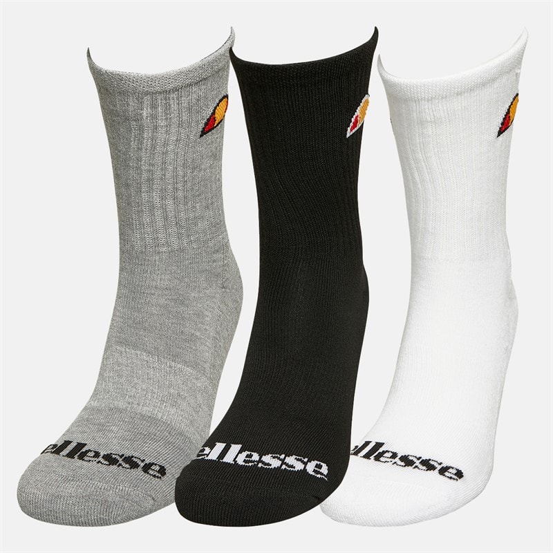 Ellesse Kinderen Drie Paar Crew Sokken Multi - Afbeelding 2