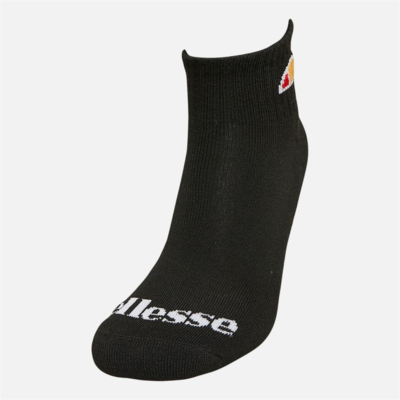 Ellesse Kinderen Drie Paar Kwart Sokken Zwart - Afbeelding 2
