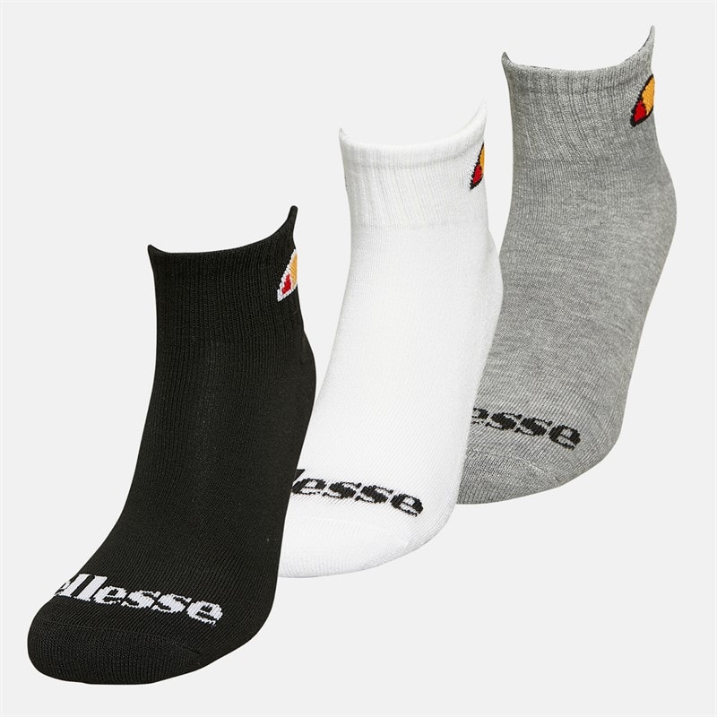 Ellesse Kinderen Drie Paar Kwart Sokken Multi - Afbeelding 2