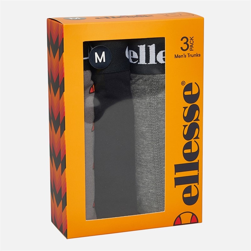 Ellesse lot de 3 Boxers Homme Noir/Anthracite/Rouge - Image 2