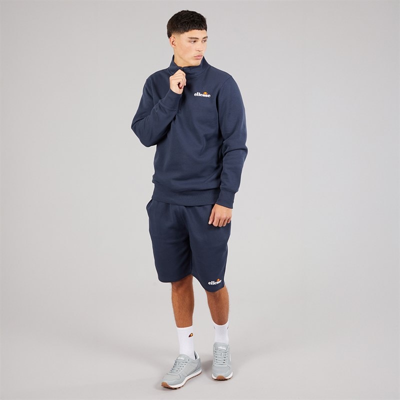 Ellesse Herren Benevento 1/4 Zip Sweatshirt Navy - Bild 4