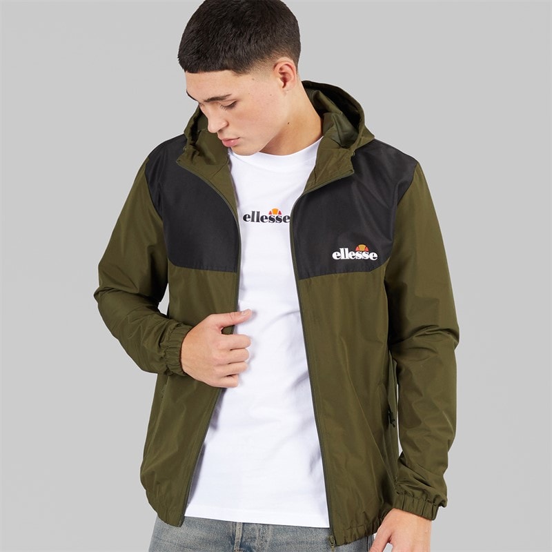 Ellesse Heren Chilte Windrunner Jas Khaki - Afbeelding 1