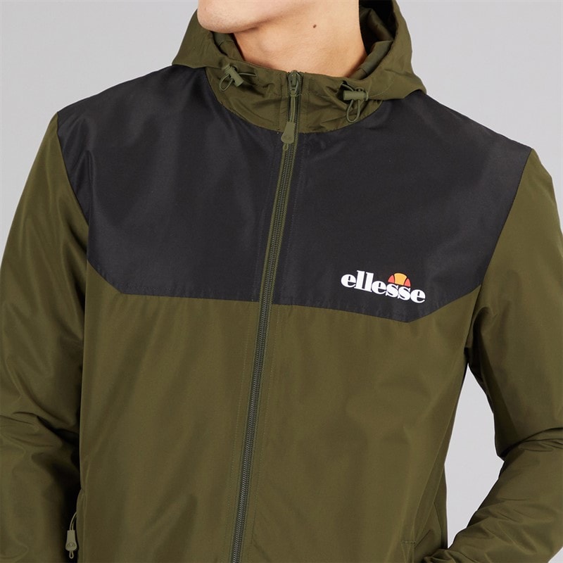 Ellesse Heren Chilte Windrunner Jas Khaki - Afbeelding 3