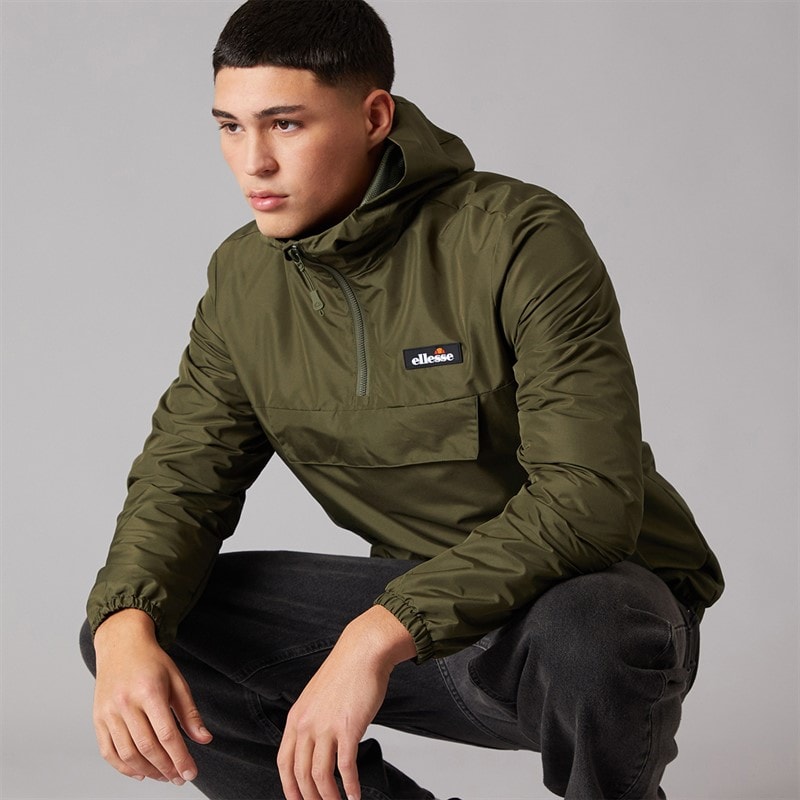 Ellesse Heren Callum Anorak Jas Khaki - Afbeelding 1