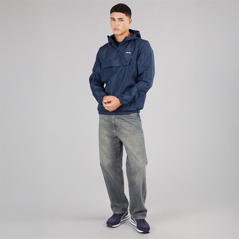 Ellesse Heren Callum Anorak Jas Navy - Afbeelding 4