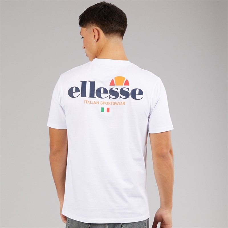 Ellesse T-shirt Georgio avec logo au dos Homme Blanc - Image 3