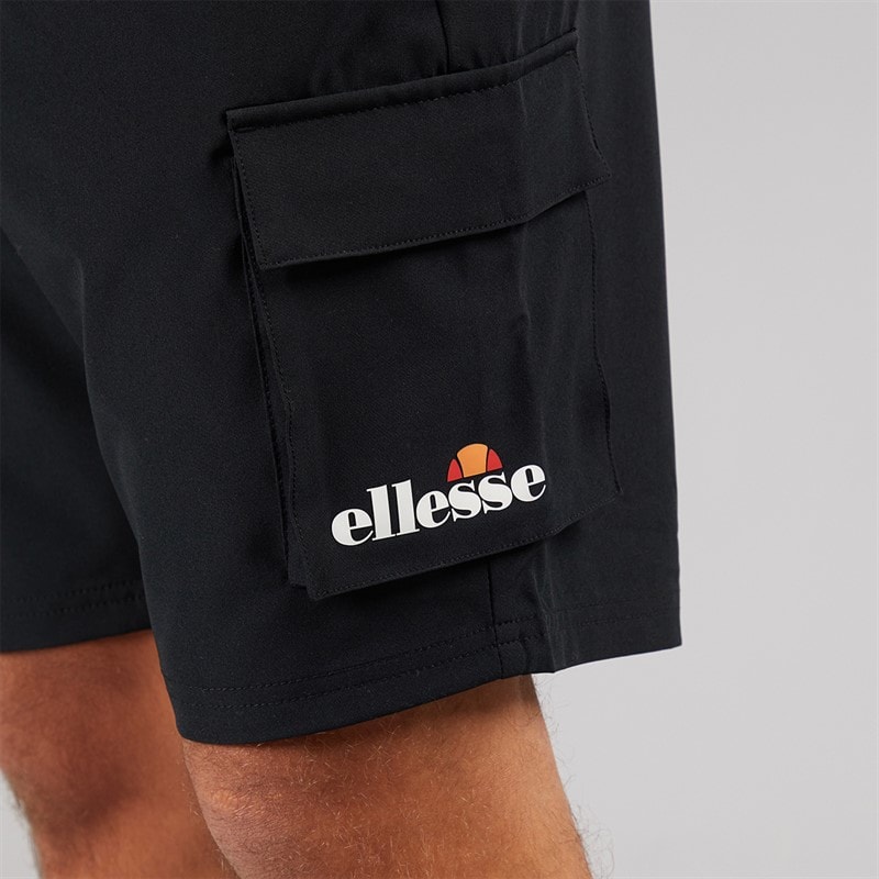 Ellesse Heren Cafaro 2 Cargo Shorts Zwart - Afbeelding 3