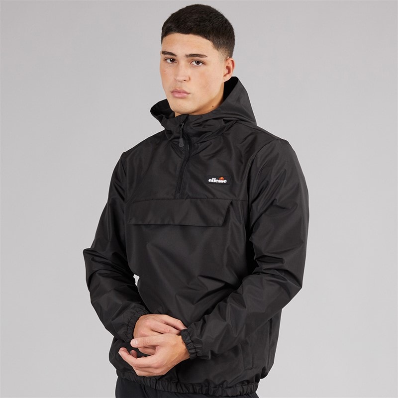 Ellesse Heren Callum Anorak Jas Zwart - Afbeelding 1