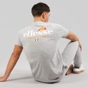 Ellesse T-shirt Georgio avec logo au dos Homme Grey Marl