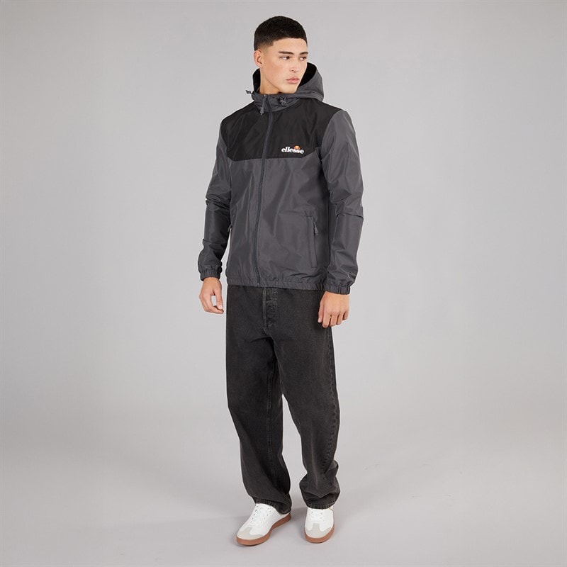 Ellesse Heren Chilte Windrunner Jas Dark Grey - Afbeelding 4