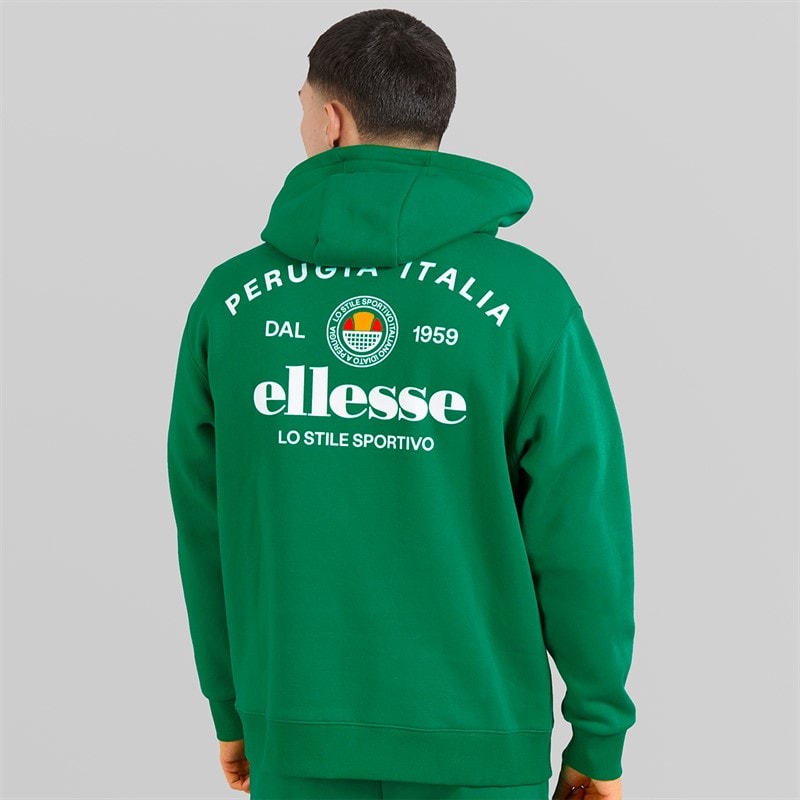 Ellesse Heren Recke Relaxed Fit Hoodie Groen - Afbeelding 3