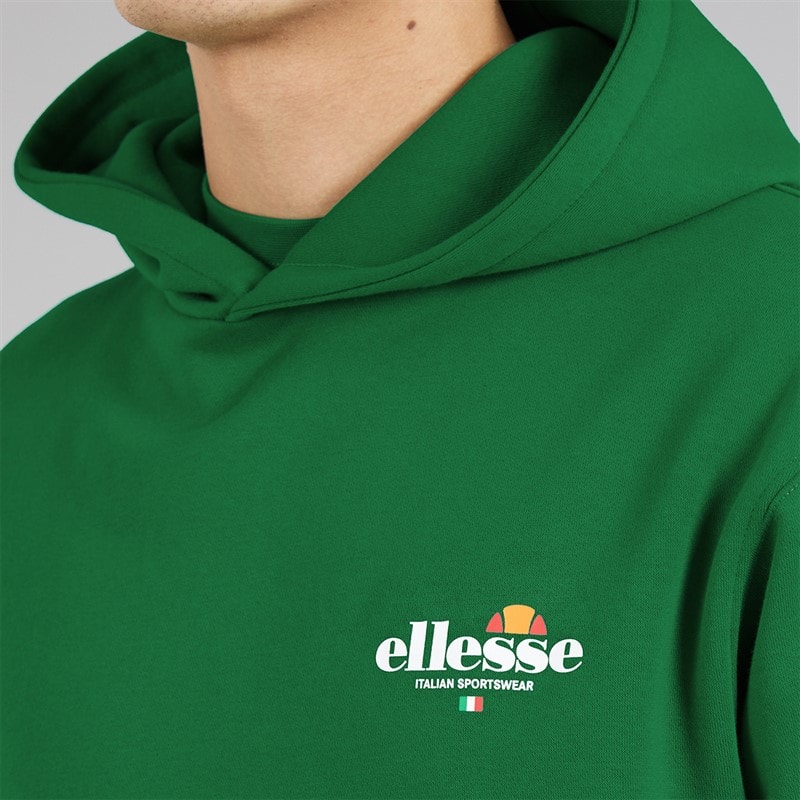 Ellesse Heren Recke Relaxed Fit Hoodie Groen - Afbeelding 5