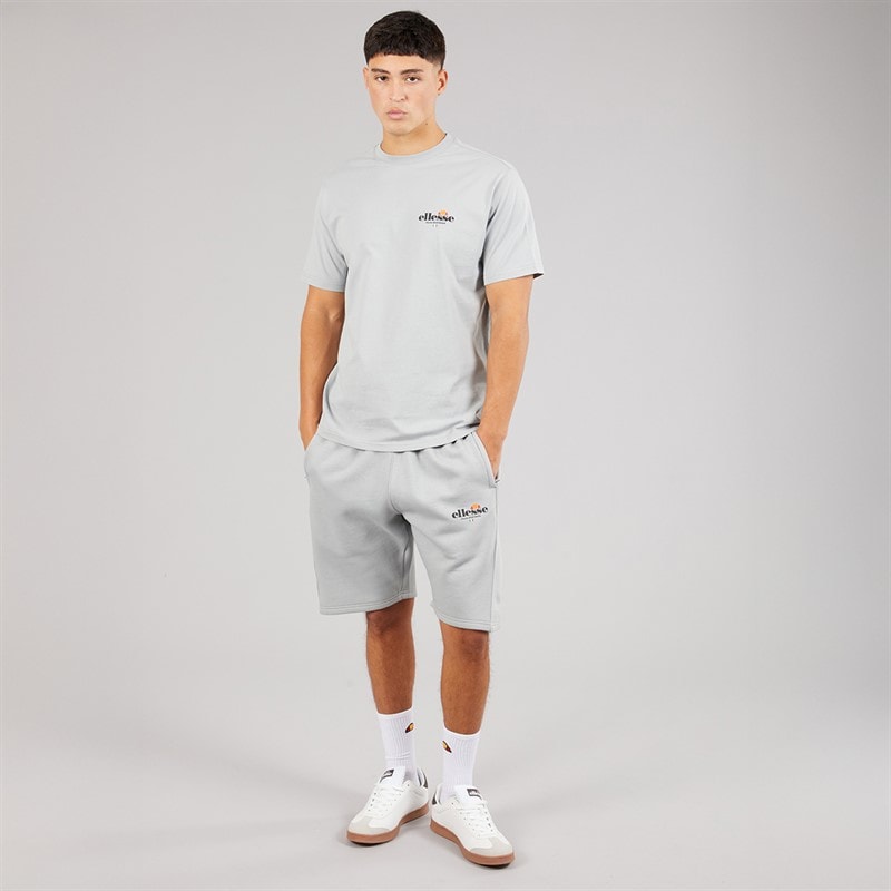 Ellesse T-shirt z z logo na plecach dla niego Lyon o swobodnym kroju kolor Szary – zdjęcie  4