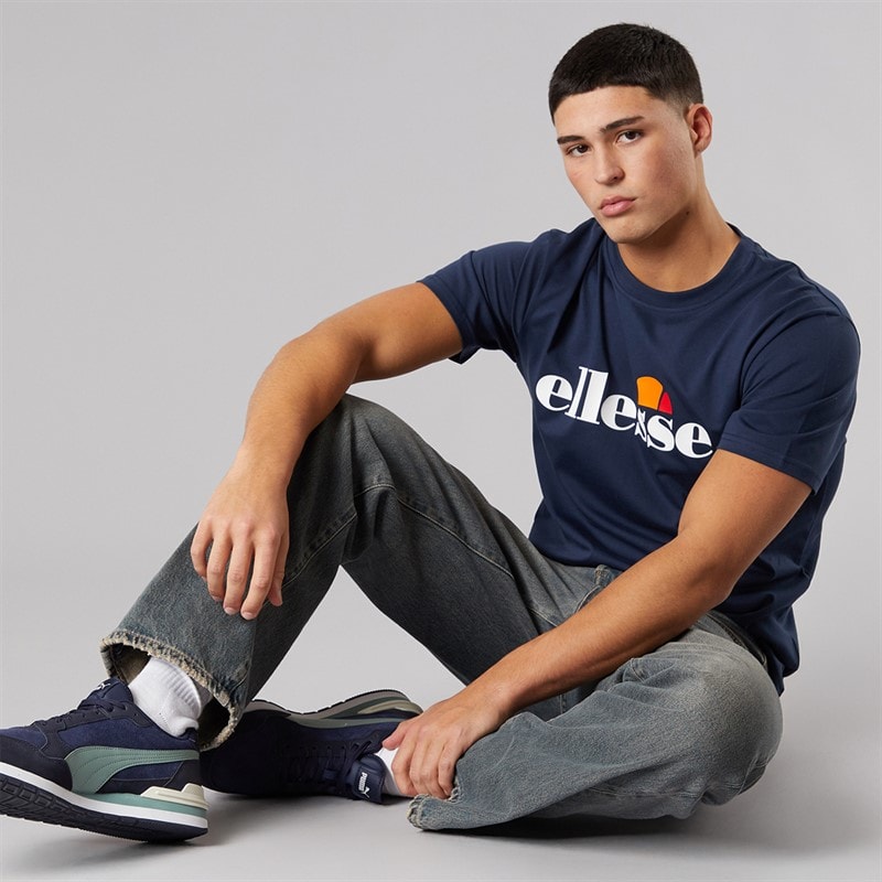 Ellesse Prado 2 Koszulka z dużym z logo dla niego kolor Navy – zdjęcie  4
