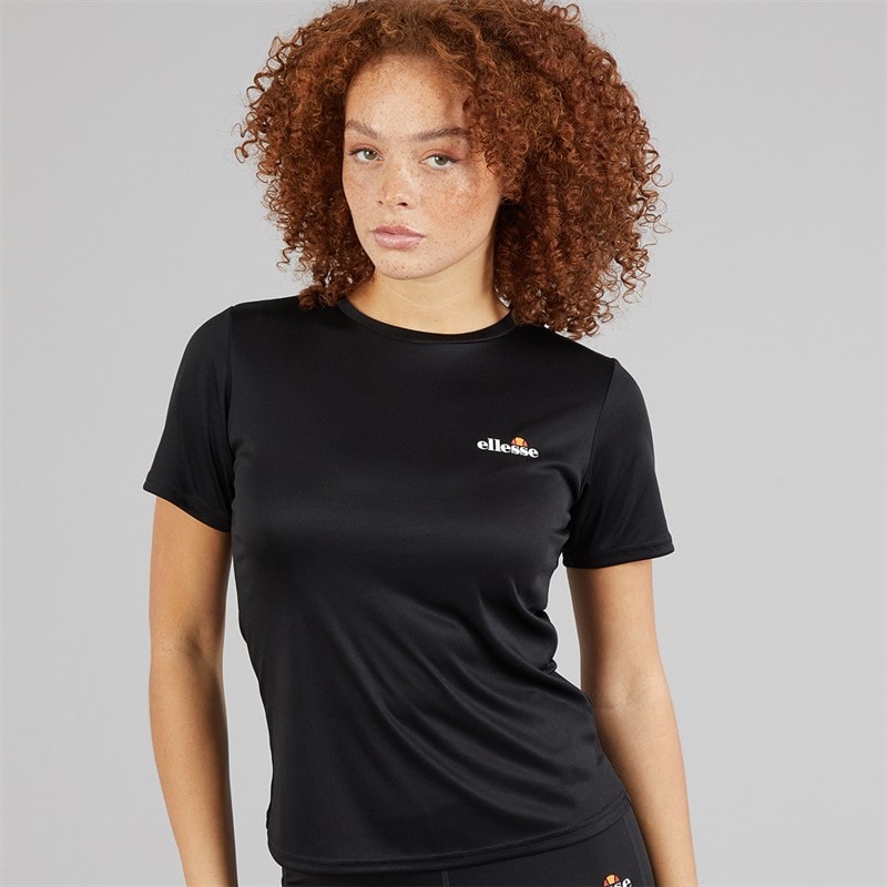 Ellesse Dames Dianne Poly T-shirt Zwart