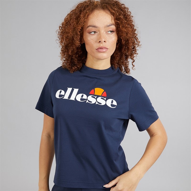 Ellesse Dames Stauf Logo T-shirt Navy