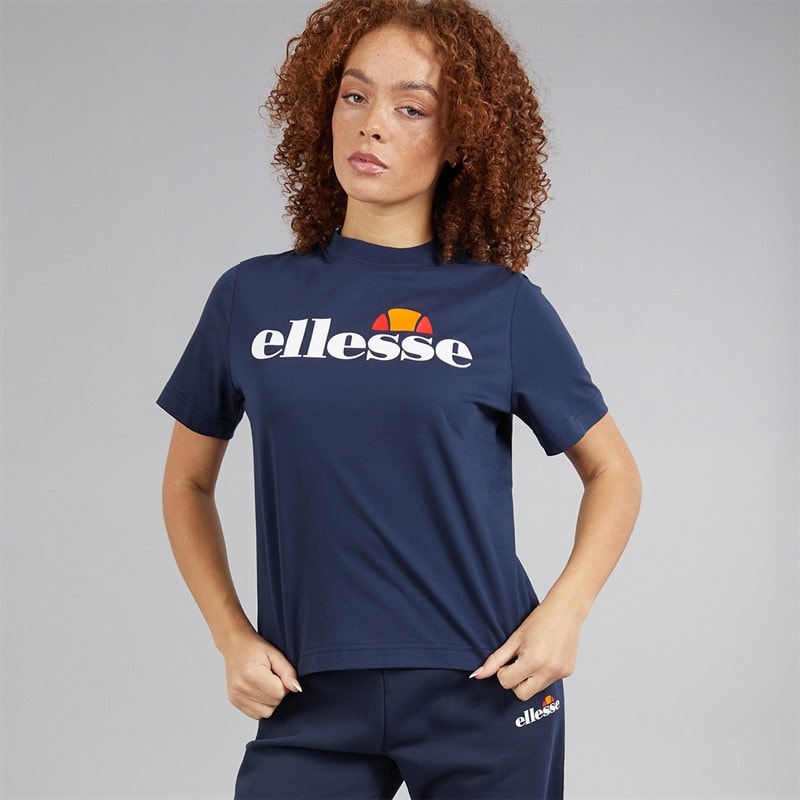 Ellesse Dames Stauf Logo T-shirt Navy - Afbeelding 3