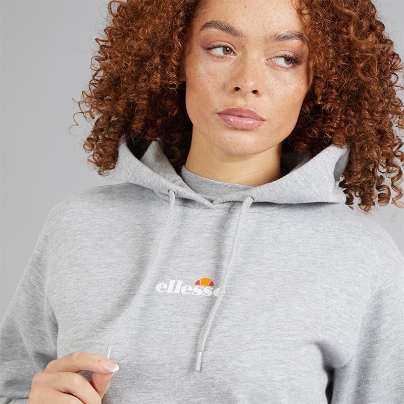 Ellesse Jazana 2 bluza z kapturem dla niej kolor Light Grey Marl – zdjęcie  3