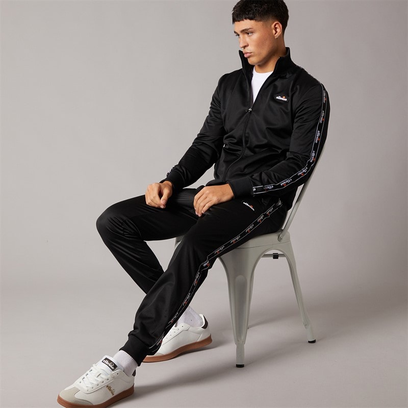 Ellesse Heren Barelo Tape Poly Trainingspak Zwart