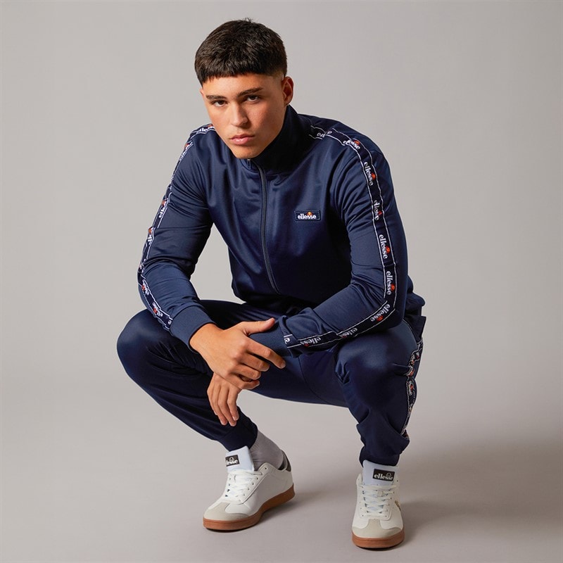 Ellesse Ensemble de Survêtement Barelo à bandes en polyester Homme Navy - Image 4