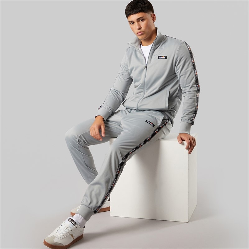 Ellesse Heren Barelo Tape Poly Trainingspak Grijs