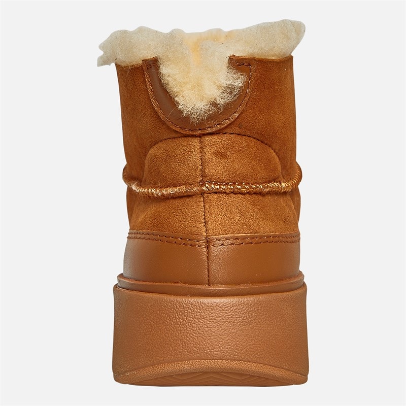 FitFlop Damen Gen-FF Ultra-Mini Doppelseitige Lammfell Stiefel Wüstenbraun - Bild 3