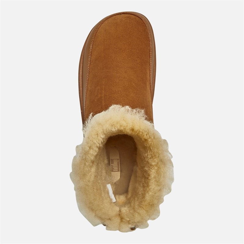 FitFlop Damen Gen-FF Ultra-Mini Doppelseitige Lammfell Stiefel Wüstenbraun - Bild 4