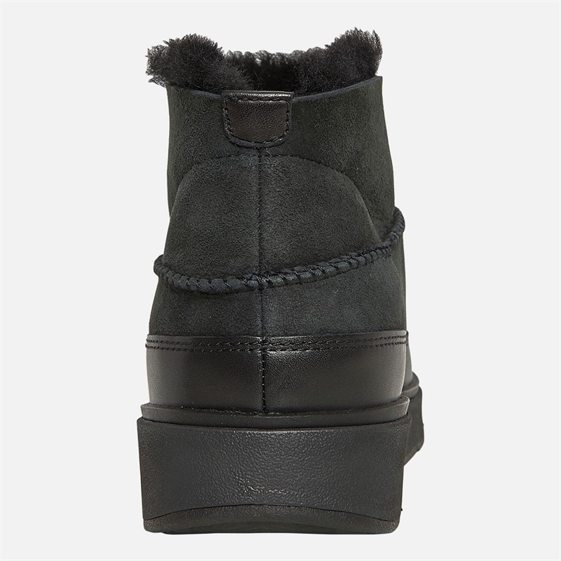 FitFlop Bottines en peau de mouton retournée ultra-mini double face Femme, tout Noir - Image 3